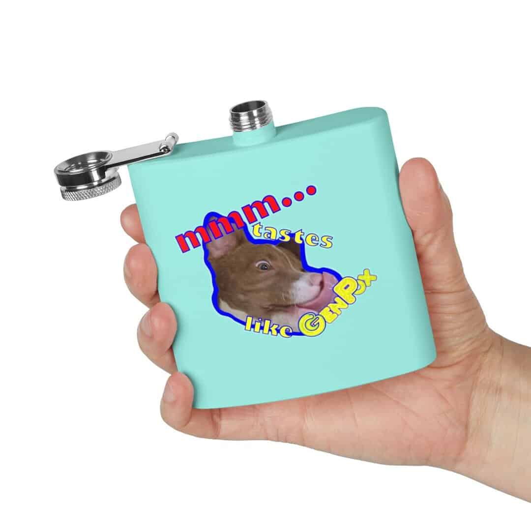 Mmm…Tastes Like GenPox Cute Puppy Flask
